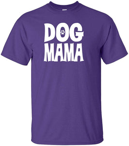 Dog Mama Adult Purple T-Shirts