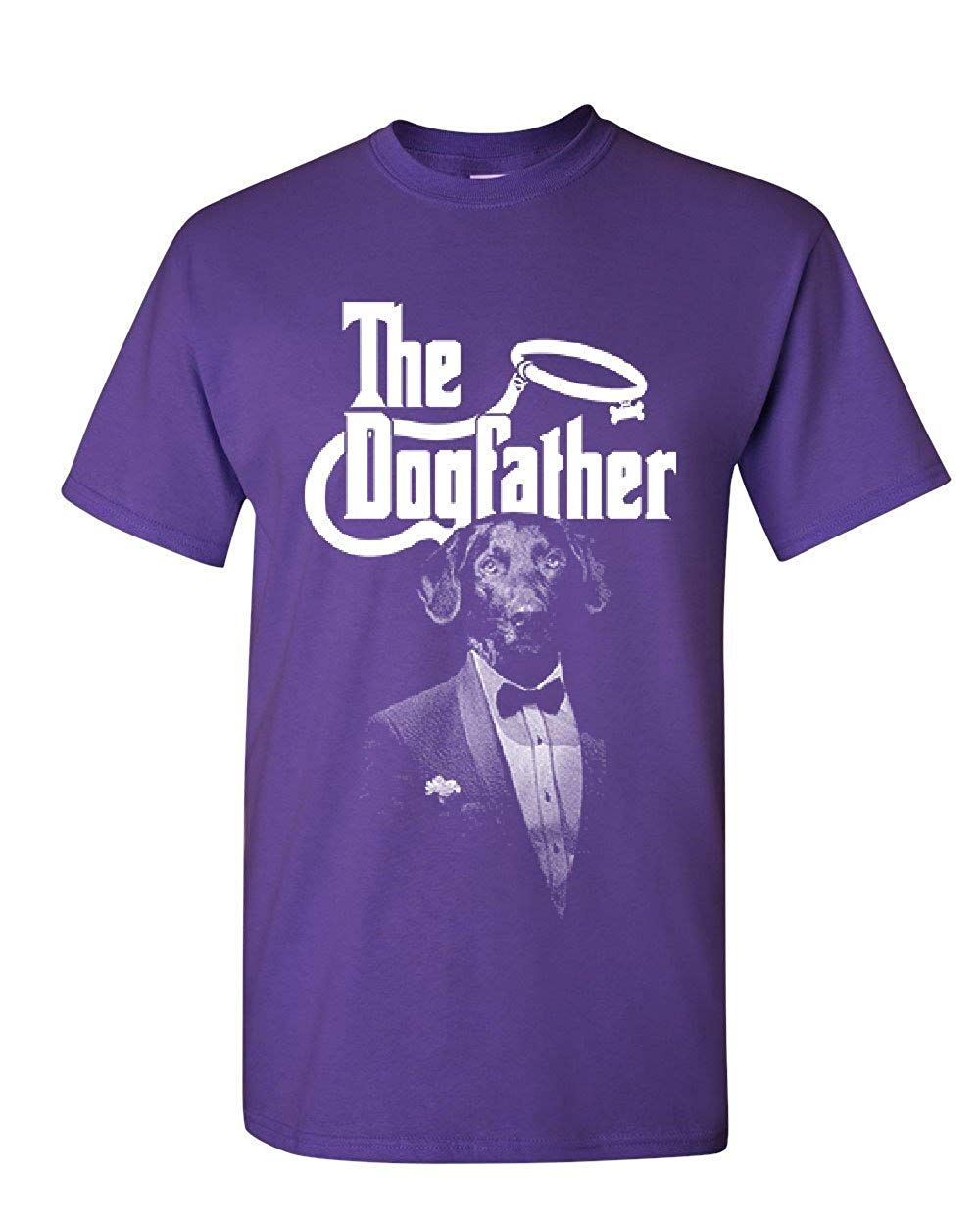 Dogfather Funny Parody Dog Lovers Pet Best Friend Purple T-Shirts