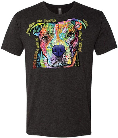 Dogs Have A Way-Pitbull Dean Russo-Mens Cotton Black T-Shirts