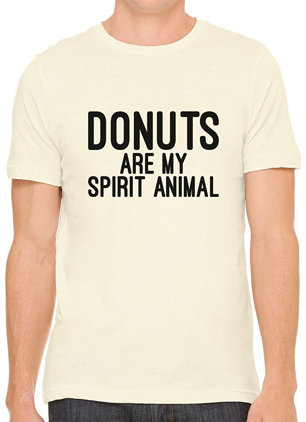 Donuts are My Spirit Animal Cotton Crewneck Men Nature T-Shirts