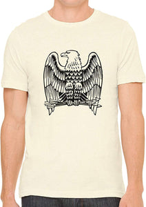 Eagle with Arrows Cotton Crewneck Unisex Nature T-Shirts