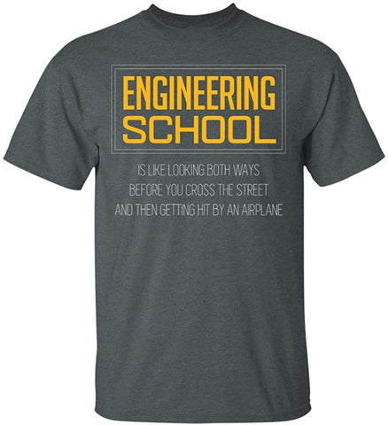 Engineering School Define N-Funny Engineer grey T-Shirts