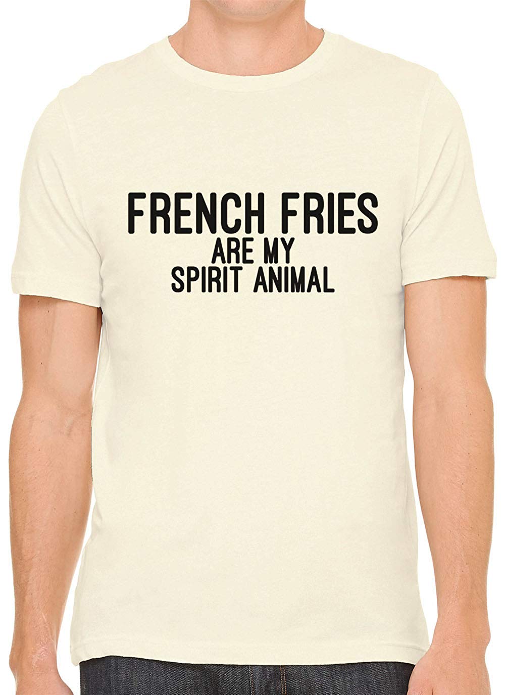 French Fries are My Spirit Animal Cotton Men Nature T-Shirts