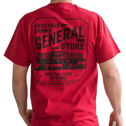 General Store Pocket Red T-Shirts