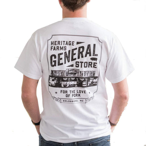 General Store Pocket White T-Shirts