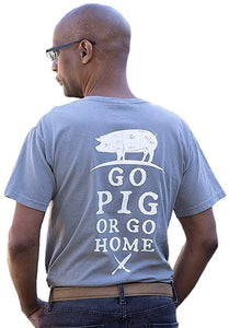 Go Pig or Go Home Gray Gray T-Shirts