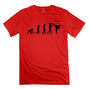 HD-Print Men's Evolution Karate DeepHeather Red T-Shirts