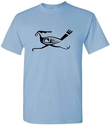 HOPI Roadrunner Mens Cotton Blue T-Shirts