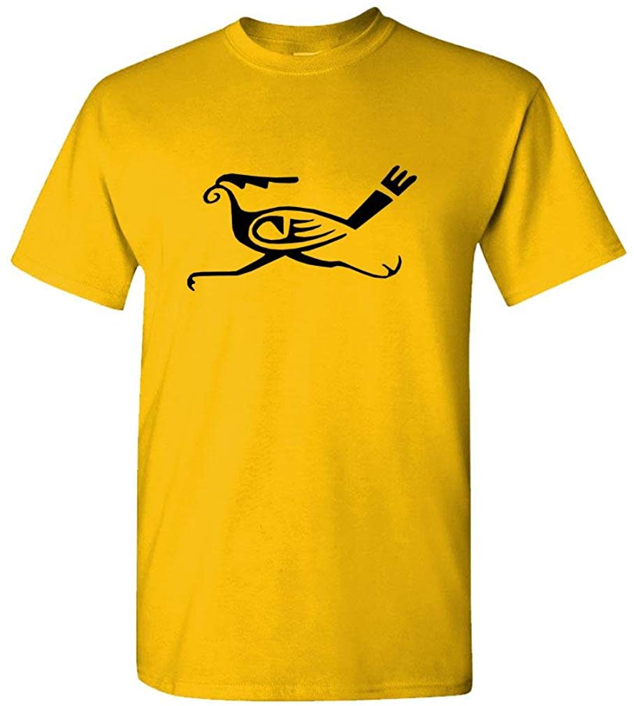 HOPI Roadrunner Mens Cotton Gold T-Shirts