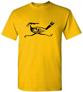 HOPI Roadrunner Mens Cotton Gold T-Shirts