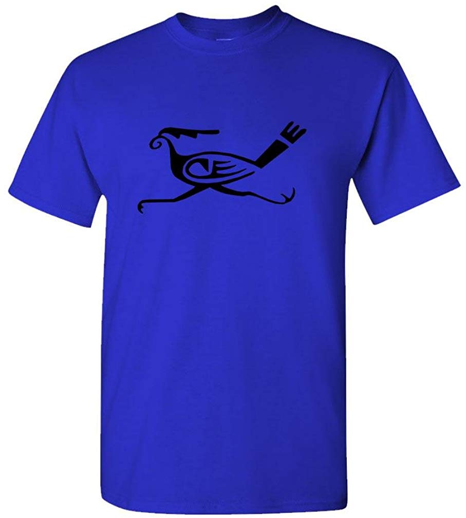 HOPI Roadrunner Mens Cotton Royal T-Shirts