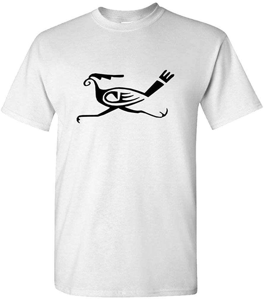 HOPI Roadrunner Mens Cotton White T-Shirts