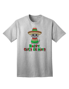 Happy Cinco de Mayo Cat Adult Gray T-Shirts