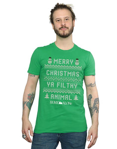 Home Alone Men's Filthy Animal Knit Style Green T-Shirts