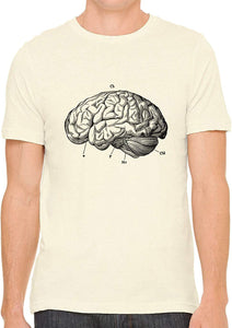 Human Brain Diagram Cotton Crewneck Unisex Nature T-Shirts