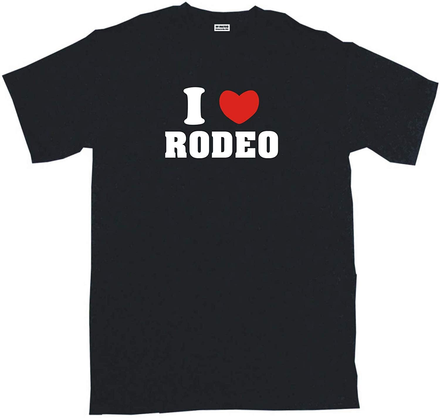 I Heart Love Rodeo Men's Black T-Shirts