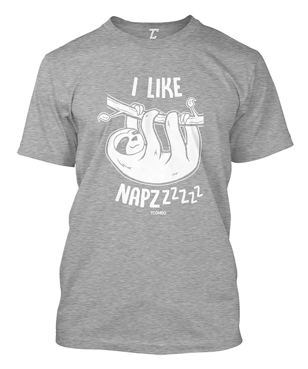 I Like Napzzzz-Sloth Sleepy Nap Chill Men's Gray T-Shirts