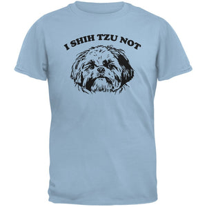 I Shih Tzu Not Light Adult Blue T-Shirts