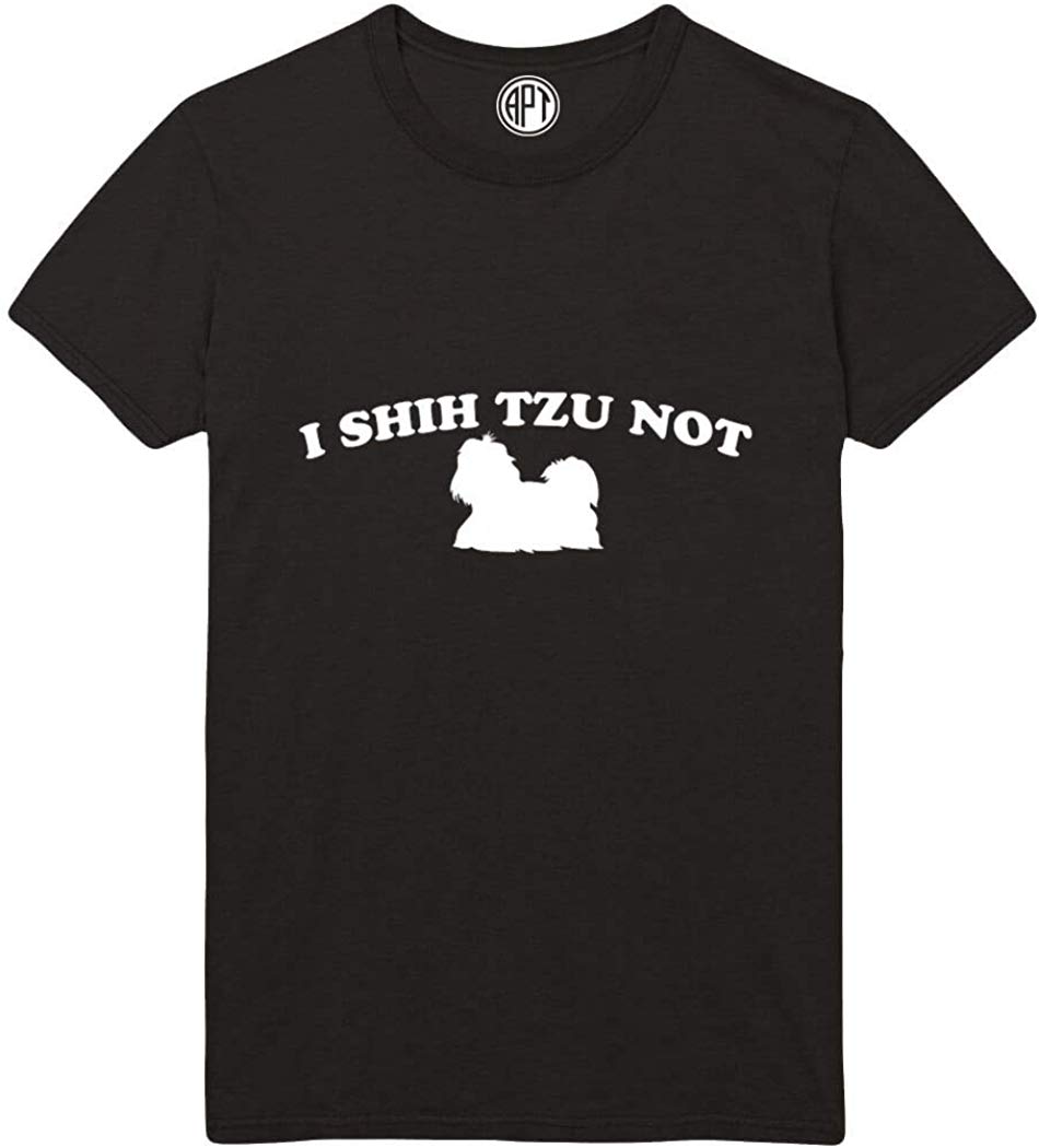 I Shih Tzu Not Printed Black T-Shirts