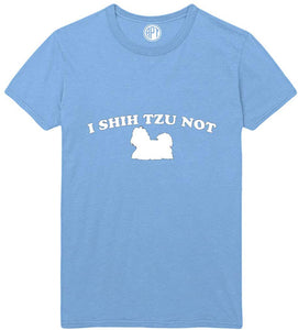 I Shih Tzu Not Printed Blue T-Shirts