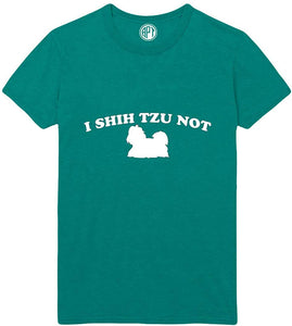 I Shih Tzu Not Printed Green T-Shirts