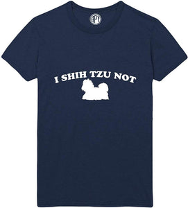 I Shih Tzu Not Printed Navy T-Shirts