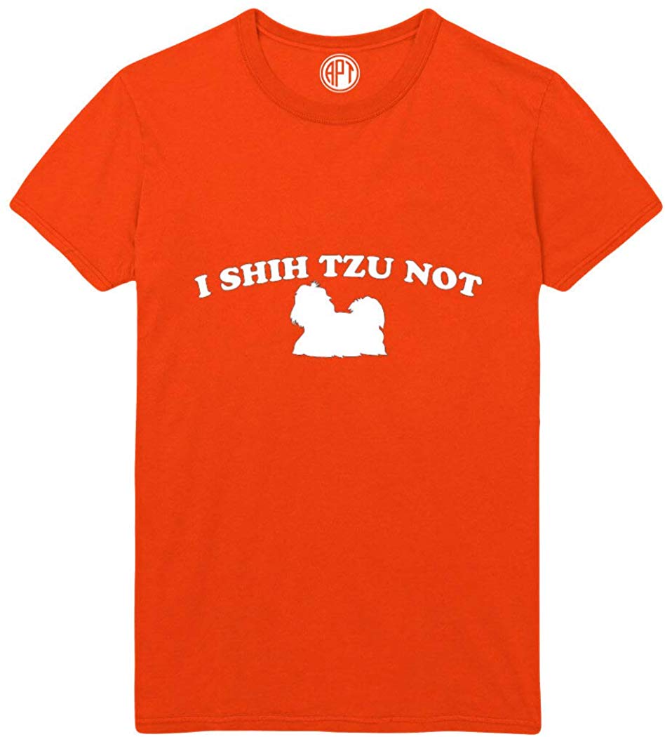 I Shih Tzu Not Printed Orange T-Shirts