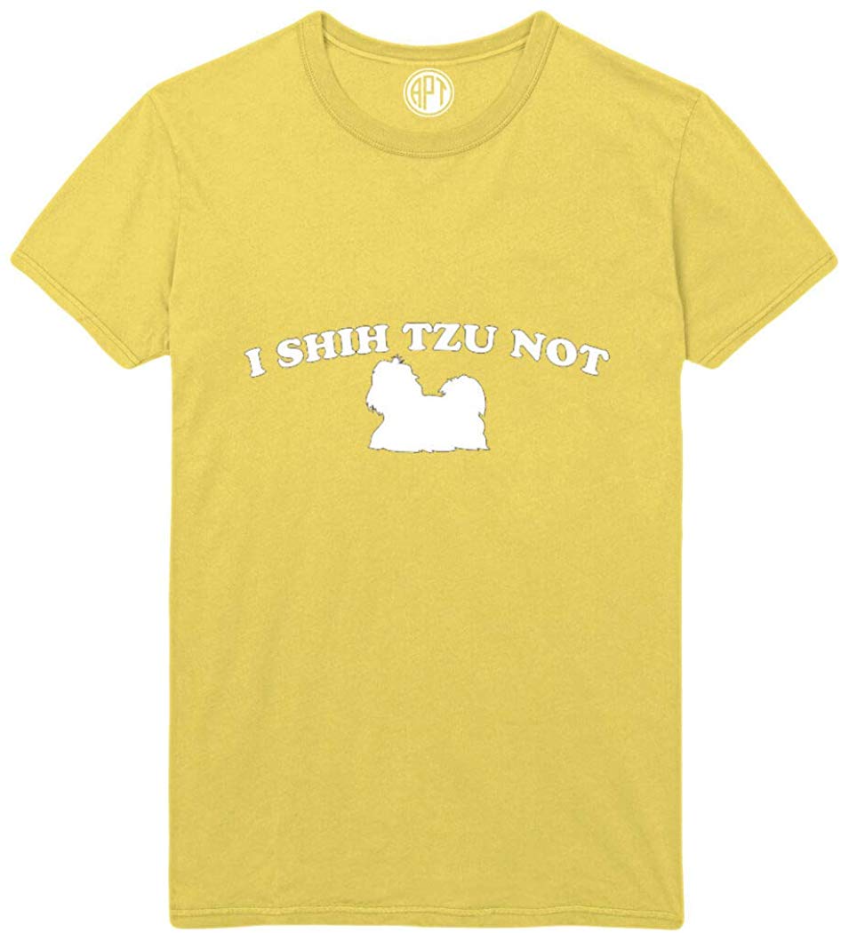 I Shih Tzu Not Printed Yellow T-Shirts