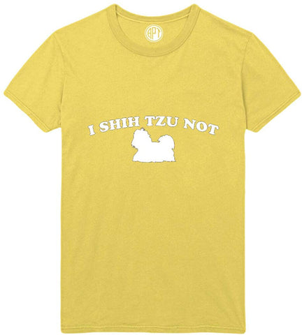 I Shih Tzu Not Printed Yellow T-Shirts