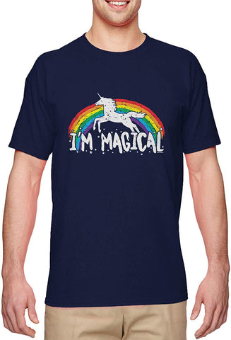 I'm Magical-Rainbow Unicorn Magic Men's Navy T-Shirts