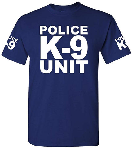 K-9 Unit Police-Law Enforcement Duty k9-Mens Cotton Navy T-Shirts