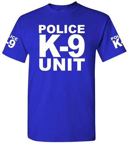 K-9 Unit Police-Law Enforcement Duty k9-Mens Cotton Royal T-Shirts