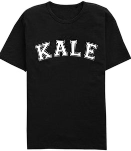 Kale Vegetarian Vegan Unisex Slogan Black T-Shirts