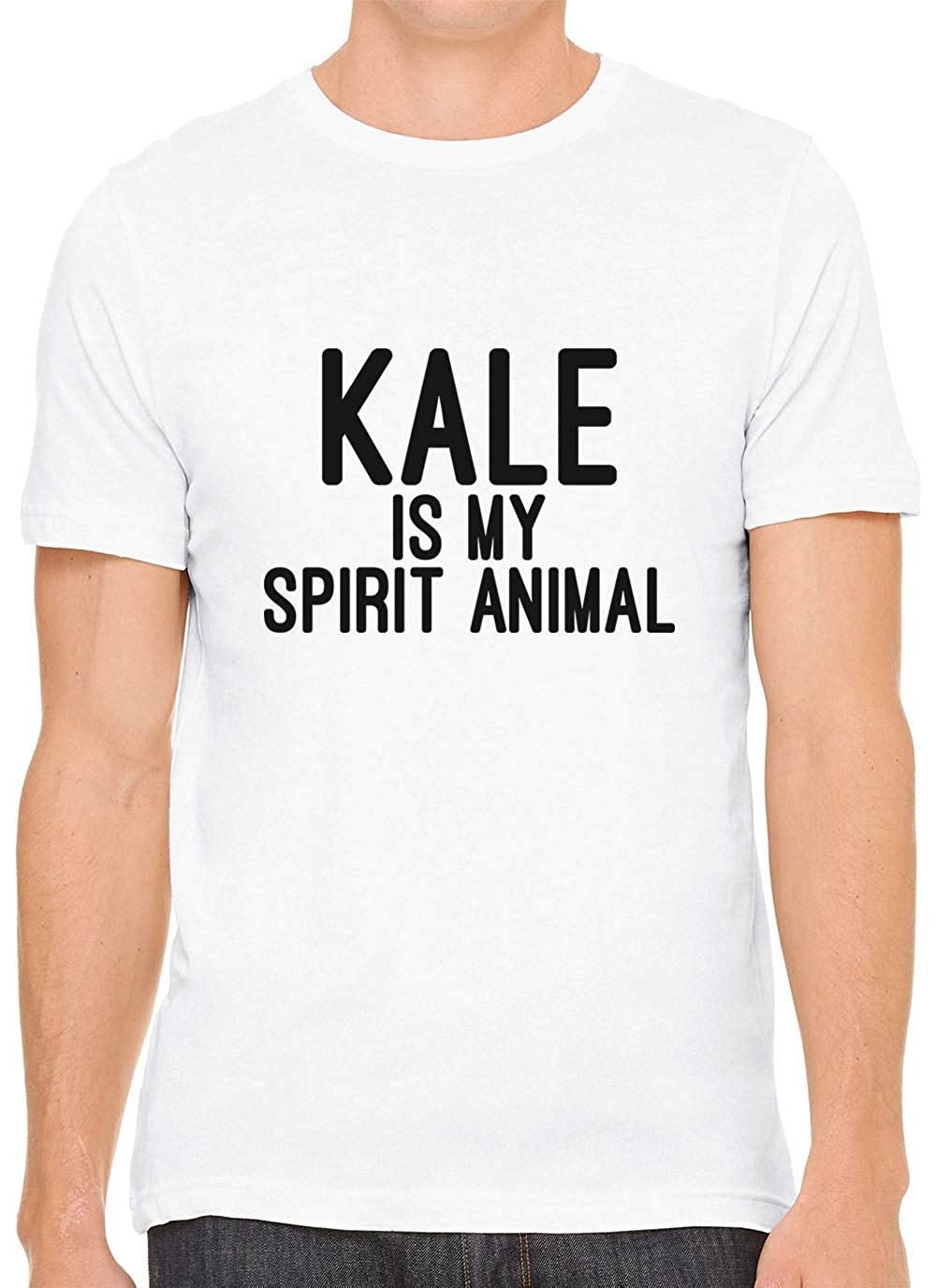 Kale is My Spirit Animal Cotton Crewneck Men White T-Shirts