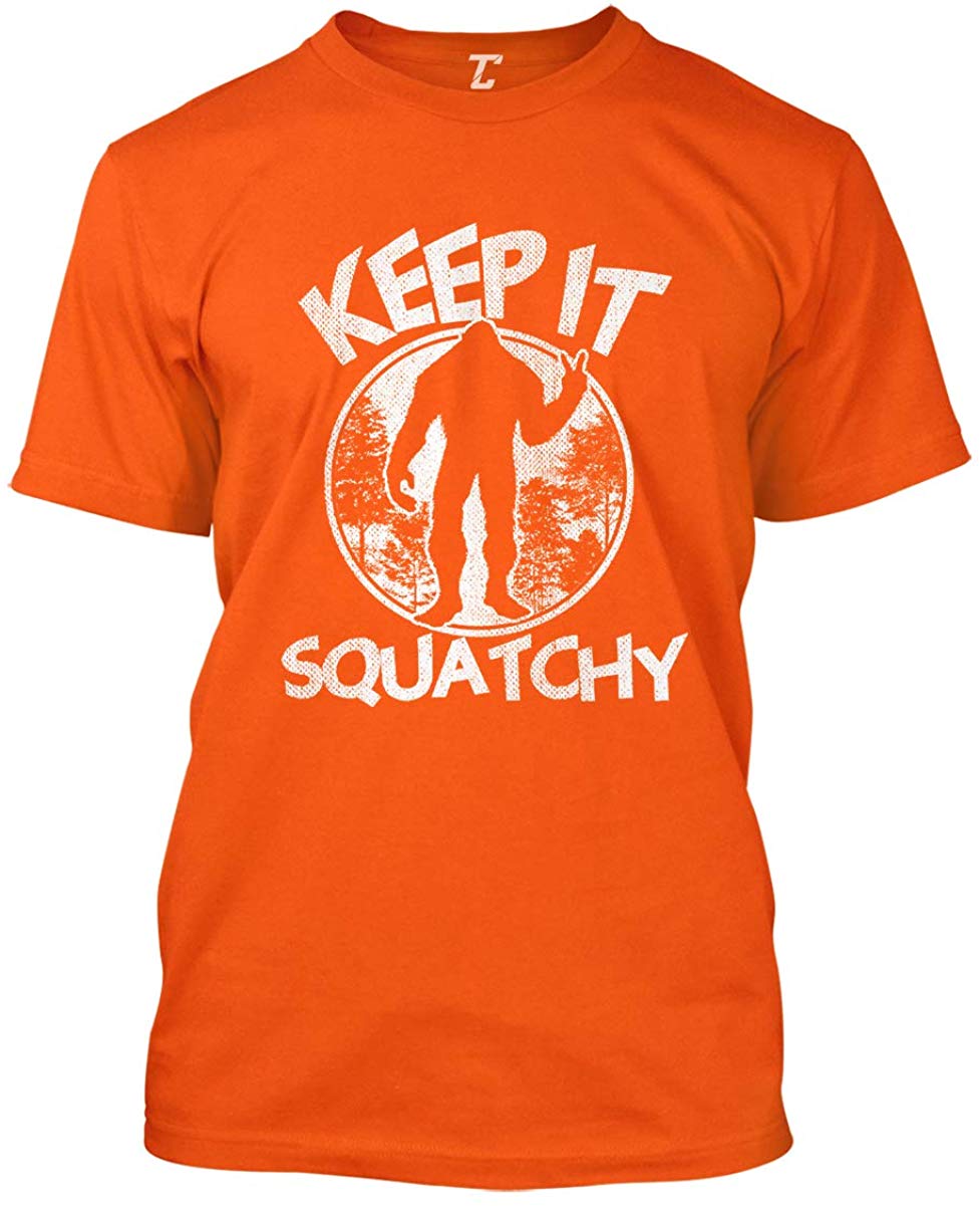 Keep It Squatchy-Bigfoot Sasquatch Men's Orange T-Shirts