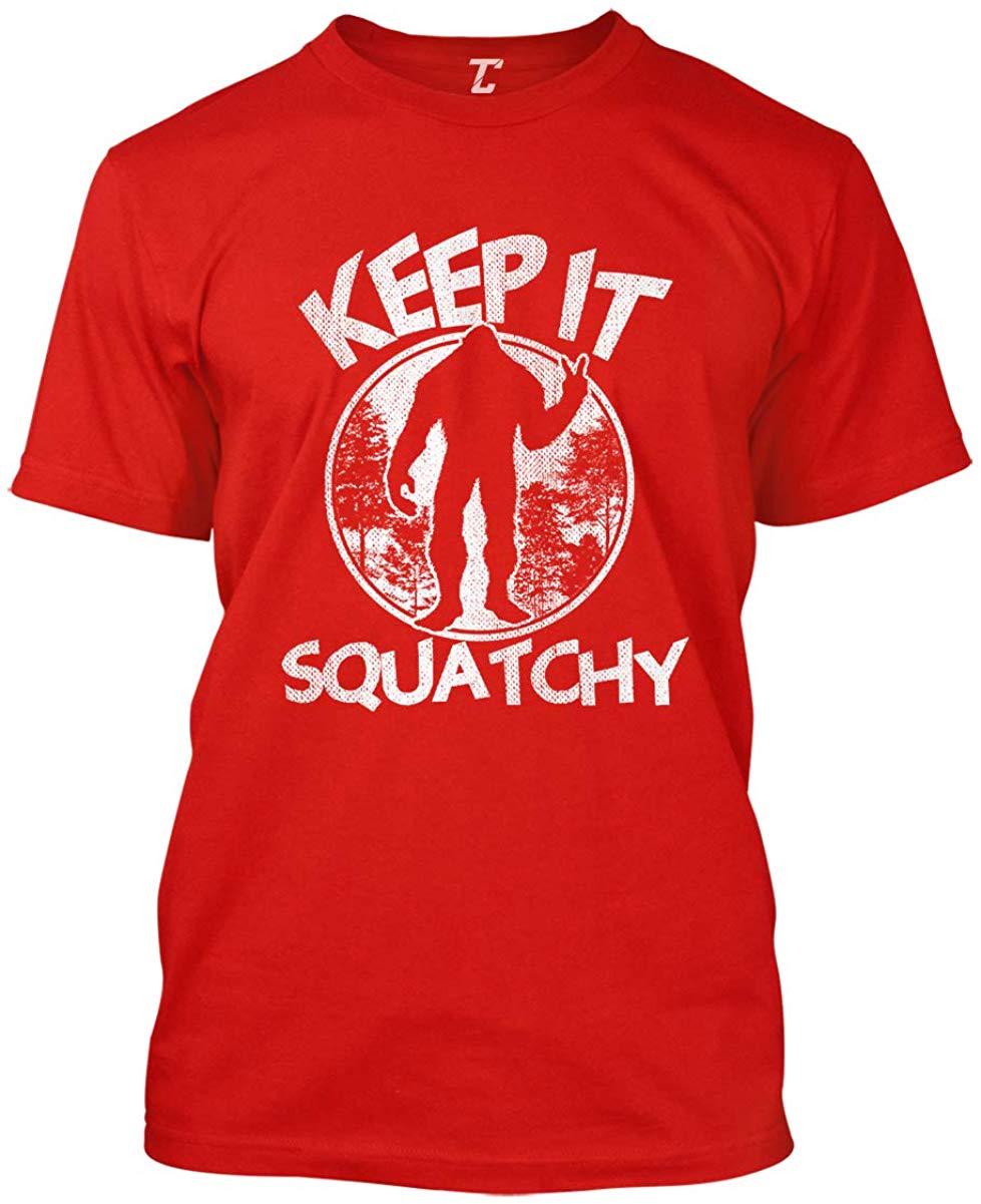 Keep It Squatchy-Bigfoot Sasquatch Men's Red T-Shirts