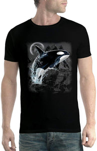 Killer Whale Wild Sea Animals Men New Black T-Shirts