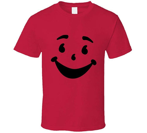 Kool Aid Man Face Smile Face Red T-Shirts