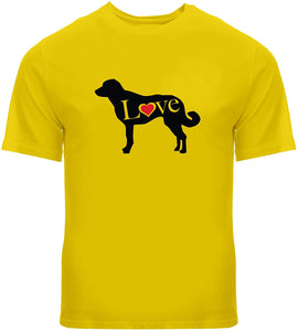 Love Turkish Shepherd Kangal Siva GD Puppy Mens Unisex Dog Lover Gift Anatolian Karabash Shepherd Yellow T-Shirts