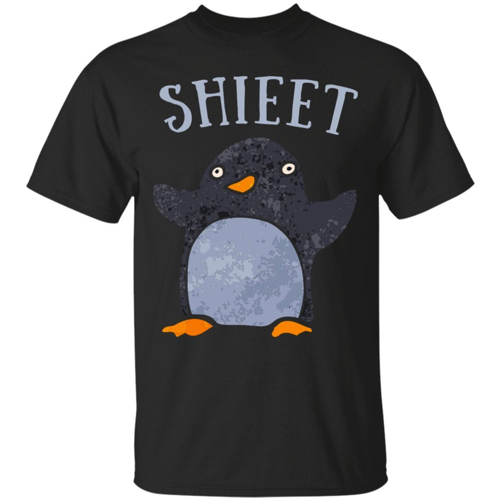 Lovely Shieet Peguin Penguins are Aquatic Flightless Birds Black T-Shirts