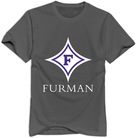 Man's Furman University 100% Cotton grey T-Shirts