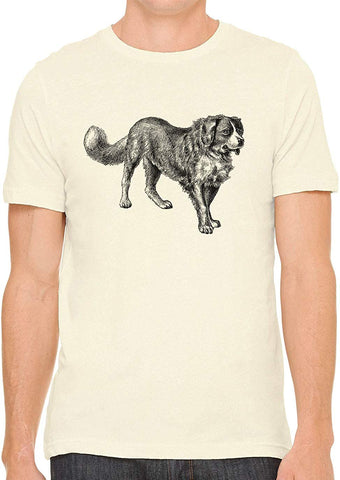 Mans Best Friend Cotton Crewneck Men Nature T-Shirts