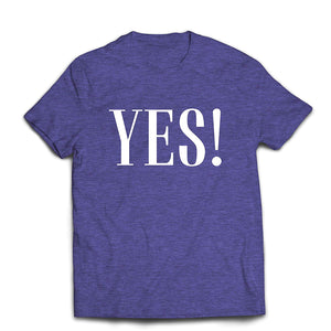 Men's A That Say Yes Sure Okay! Positive Mood Blue T-Shirts