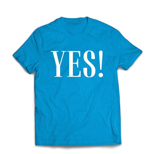 Men's A That Say Yes Sure Okay! Positive Mood Blue T-Shirts