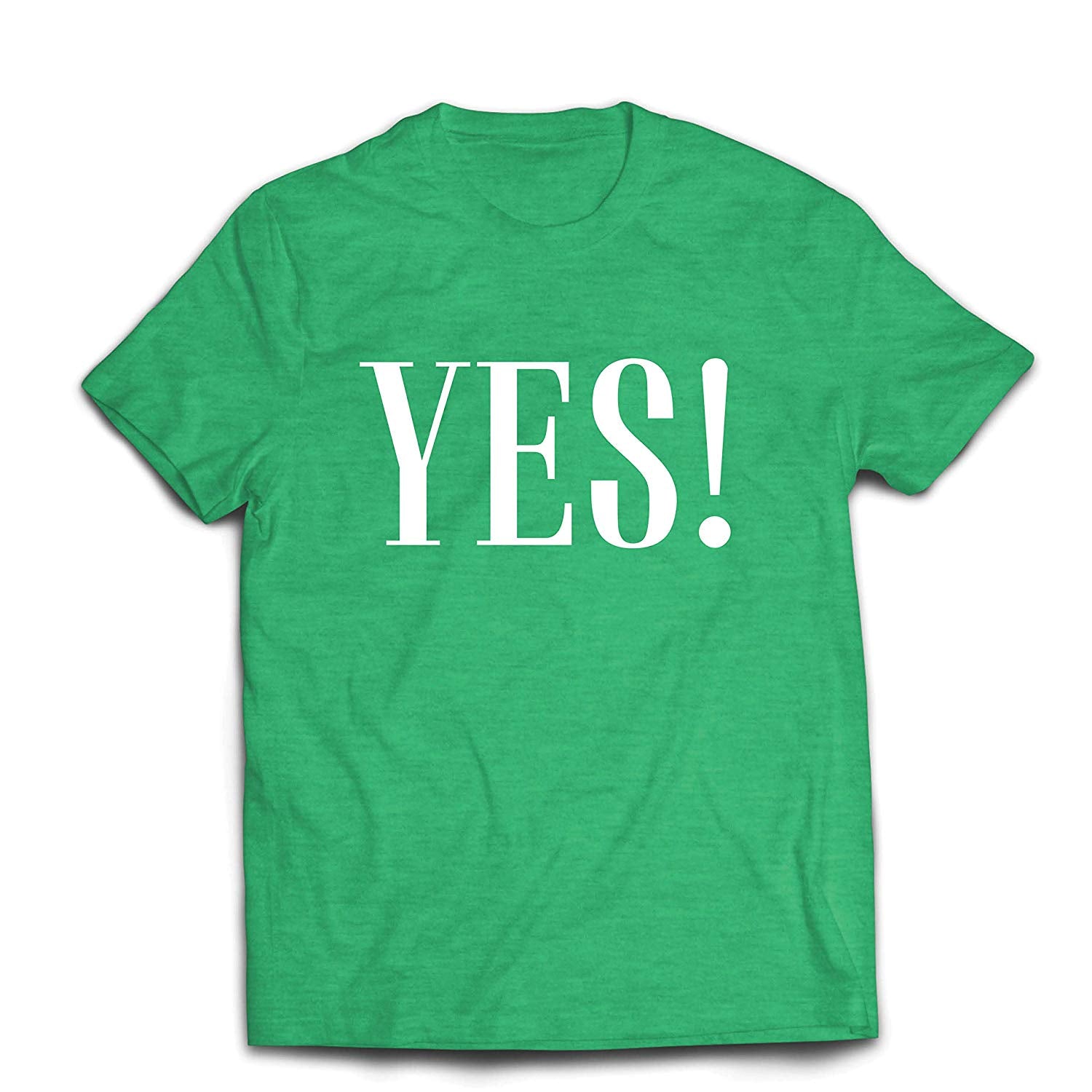 Men's A That Say Yes Sure Okay! Positive Mood Green T-Shirts