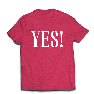 Men's A That Say Yes Sure Okay! Positive Mood Red T-Shirts