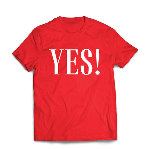 Men's A That Say Yes Sure Okay! Positive Mood Red T-Shirts