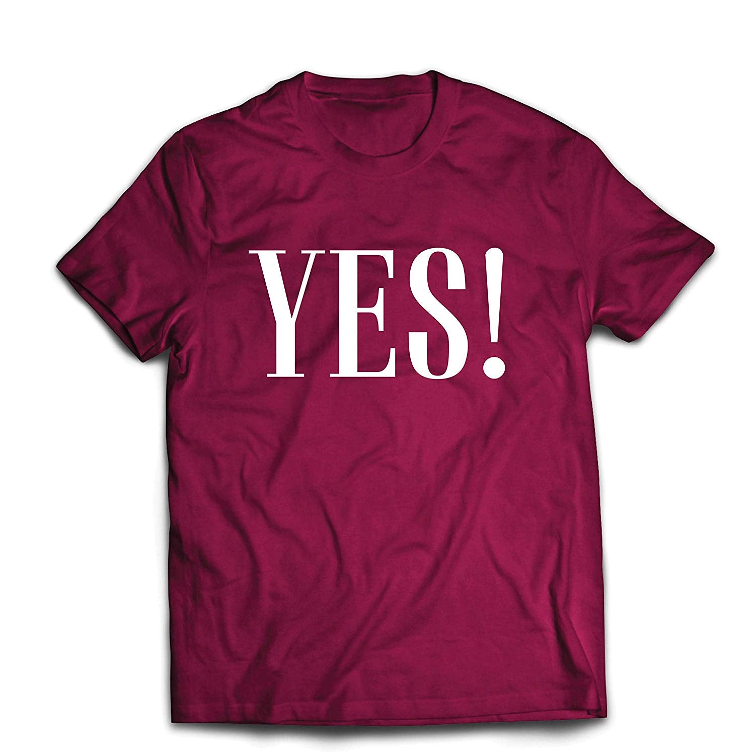 Men's A That Say Yes Sure Okay! Positive Mood Red T-Shirts