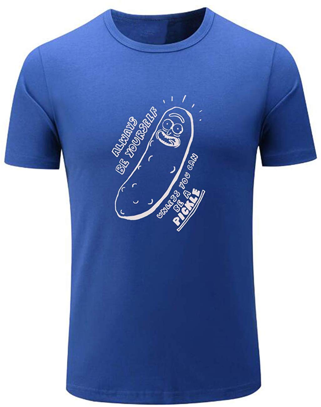 Men's Always Be Yourself Unless You Can Be A Pickle Cute Blue T-Shirts