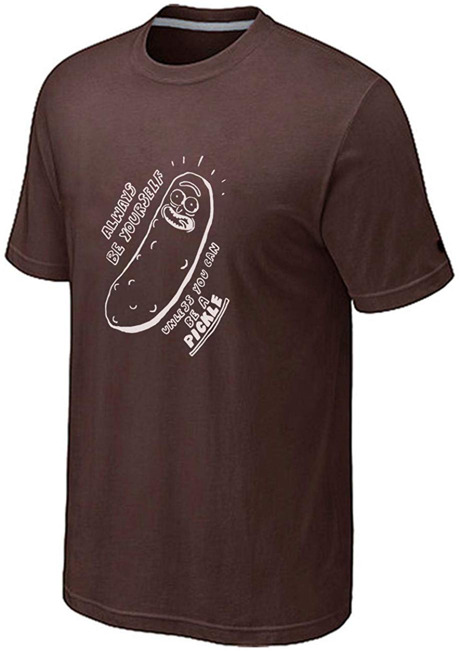 Men's Always Be Yourself Unless You Can Be A Pickle Cute Brown T-Shirts